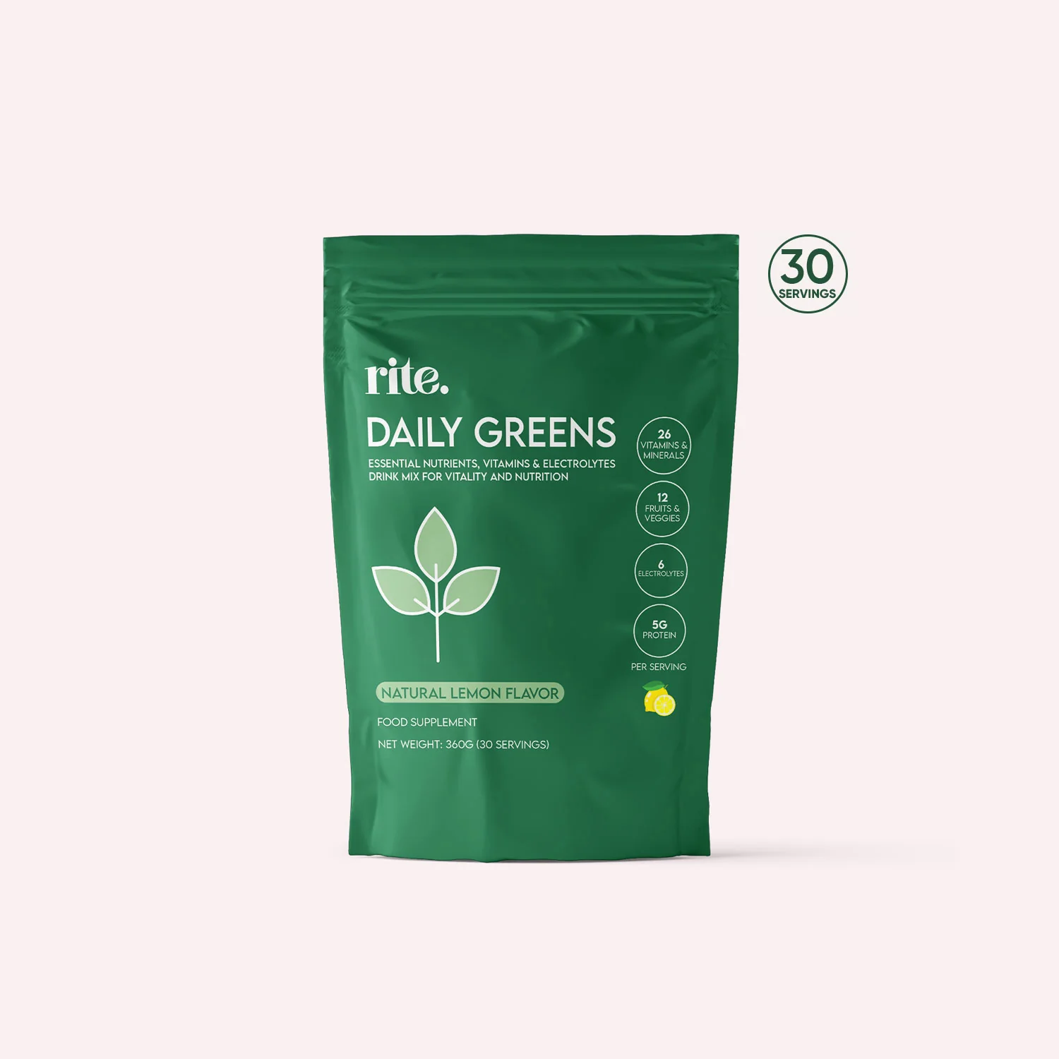 Daily Greens Lemon 30 servings