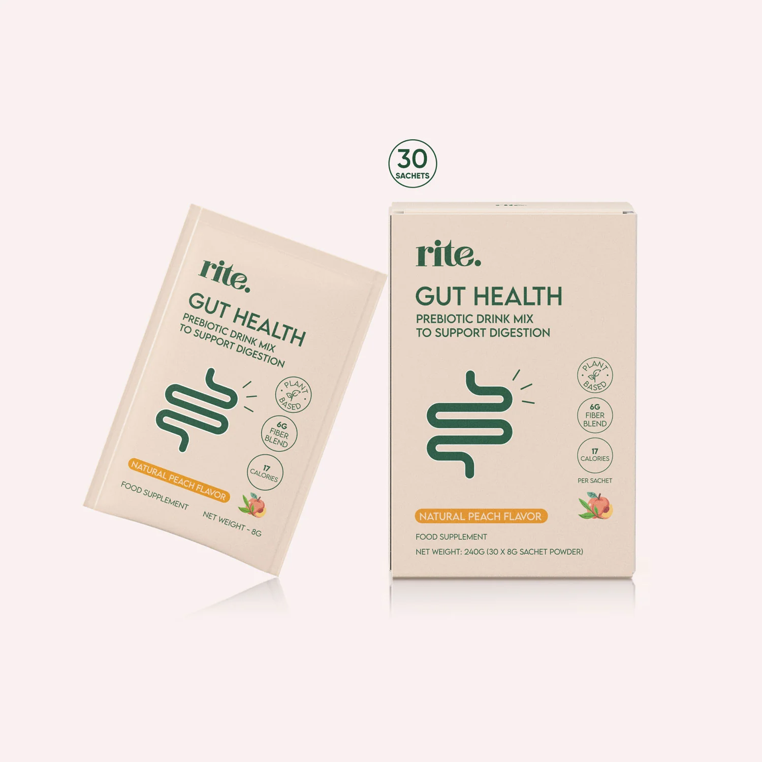 Gut Health Peach 30 pack